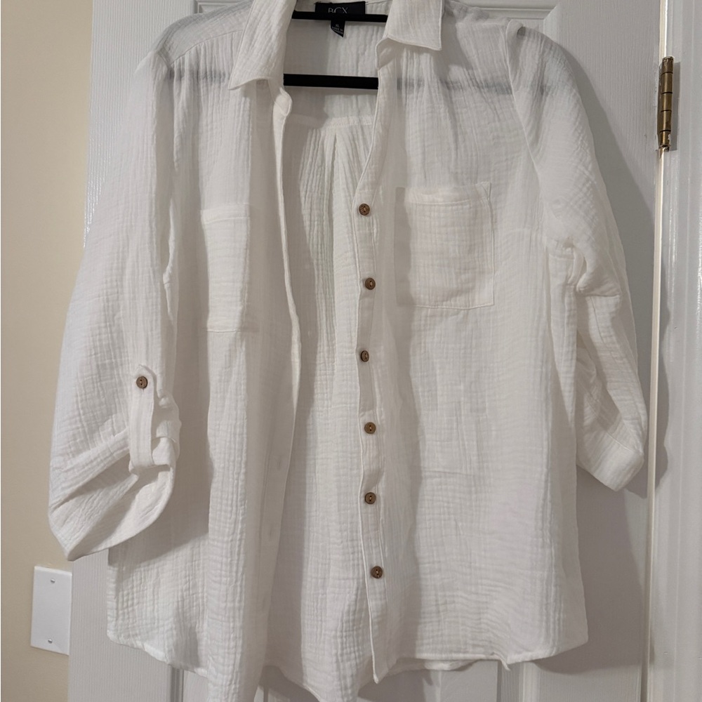 BCX Classic White Blouse